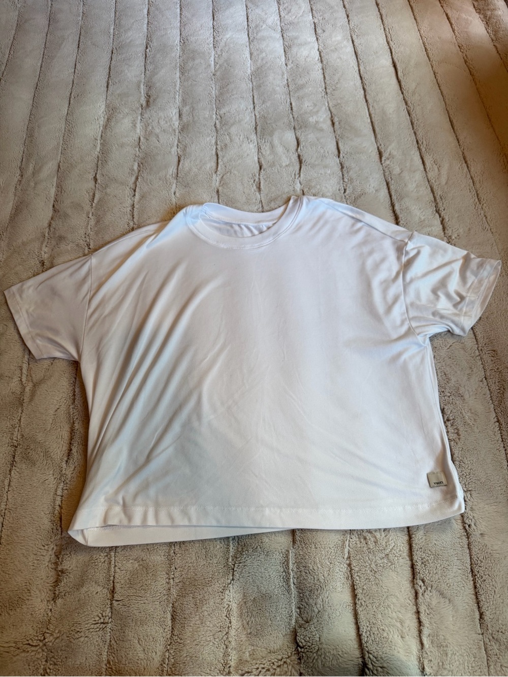 Vuori Energy Tee, White, Size Small